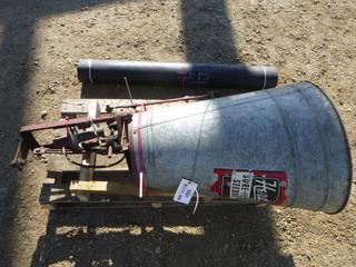 (1) 48 In. x 129 In. Swather Canvas, (1) Herd Sure-Feed Seeder M-96