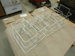 (5) Wire Metal Frames c/w Locks and Keys (All Locks Keyed Alike)