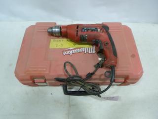 (1) Milwaukee Angle Drill, (1) King 1/2 In. Hammer Drill (E-1) 