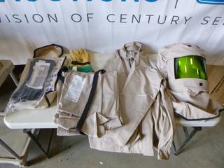 Oberon Electrical ARC Flash Safety Gear w/ Cat  4 Hood, Cat 4 Bib Overalls, Size Large,  Cat 4 Jacket, Size Large, Gloves (E-1) 
