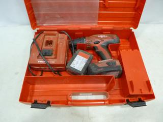 (1) Hilti Cordless Drill, Model SF-18-A, C/w 2 Batteries and 1 Charger (E-1) 