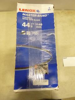 (5) Lenox Portable Bandsaw Blades, 3 Blades Per Box, 44 7/8 In. x 1/2 In. x .02 In. TPI (E-1) 