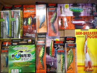 Unused Fishing Lures and Pro Fishing Line (G1)