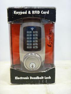 Unused Electronic Deadbolt Lock with Keypad and RFID Card (B2)