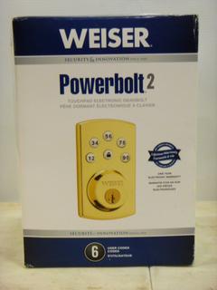 Unused Weiser Powerbolt 2 Touchpad Electronic Deadbolt (B2)