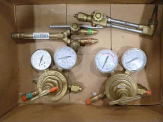 Victor Oxy Acetylene Cutting Torch Set w/ Regulators (D1)