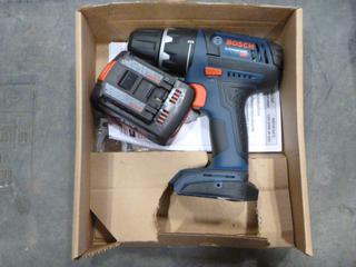 Bosch 18V Lithium Ion Drill w/ Battery Charger (E-1) 