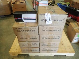 (9) Unused Cases of Synergy Products Gouging Carbons DC Rods, Part 22-082-003X, 1/2 In. x 12 In., *Note: 9 Cases, 5 Boxes Per Case, 50 Rods Per Box*  (S3-2)