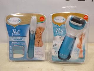 (1) Unused Amope Pedi Perfect Foot File w/ Electronic Nail Care System (G2)