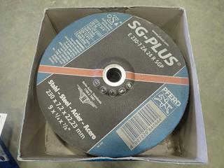 Qty of Unused PFERD Grinding Wheels, 9 In. x 1/4 In. x 7/8 In. (T1-1)