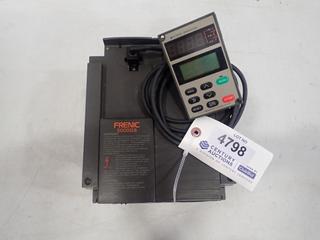 Frenic 5000G9 Inverter Drive, 3 Phase, 200-230V, 44.2A/33A Input/Output w/ Keyboard Operation Remote, SN 552223S007 (D1)