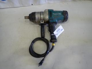 Makita TW1000 1 In. Impact Wrench, 120 V, SN 54505 (E-1) 
