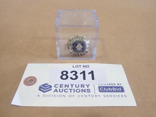 (1) 1984 Edmonton Oilers Wayne Gretzky Replica Stanley Cup Ring w/ Case