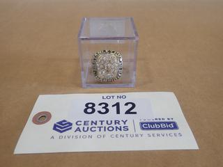 (1) 1990 Edmonton Oilers Mark Messier Replica Stanley Cup Ring w/ Case (Upstairs)