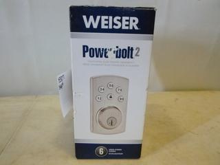 Unused Weiser Power Bolt 2 Touch Pad Electronic Deadbolt (B2)