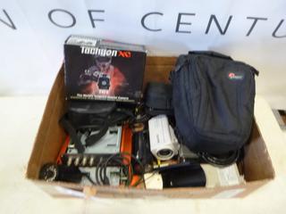 Assorted CCTV Cameras, Video Recorders, Bags and More (J5-3)