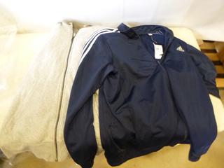 (2) Unused Adidas Sweaters, Size XL (Upstairs)