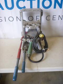 McElroy Pipe Fusion Machine, with Heater, Includes Box of Unused Heater Adapters / Inserts (J3-3)