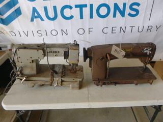 Union Special Sewing Machine, Model 63900AL, W/ Juki DDL 5554 Leather Sewing Machine