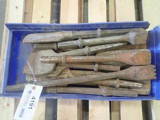 Qty of Assorted Jack Hammer Bits, Asphalt Cutters, Clay Spades and Bushing Tools (K4-1)