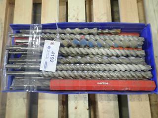 Qty of Assorted SDS Max Hammer Drill Bits, Sizes From 1/2 In. to 1 5/16 In. (K4-1)