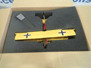 (1) AM Fokker D-VII-1918 Desktop Jenny Model Airplane c/w Stand (Upstairs)