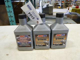 (3) Amsol 946 mL Synthetic Motorcycle Oil
