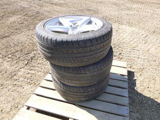 (3) GT Radial Champiro UHP Tires, 245/45ZR18, and (3) Rims