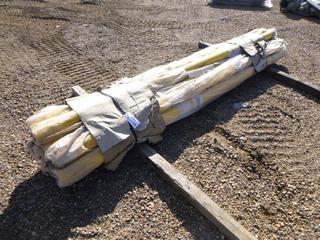 (10) Power Coated Posts for Bollards, 4 1/2 In. x 11 Ft.  *Note: Yellow In Colour*