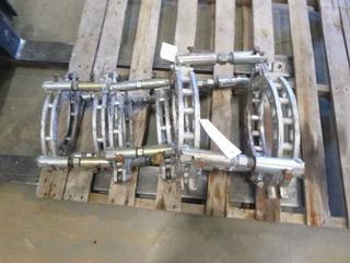 (3) Walhonde Topliner Pipe Alignment Welding Clamps, (2) 10 In., (1) 8 In. (T1-1)