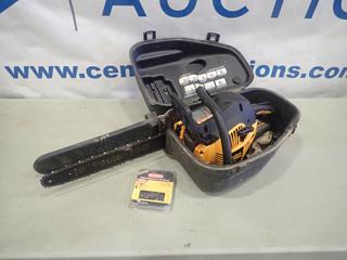 Poulan Pro 2 Stroke 42cc Chainsaw, Model PP4218AUX *Note: Turns Over, Running Condition Unknown*, C/w Case and Unused Oregon DCC 18 In. Saw Chain (E-2)