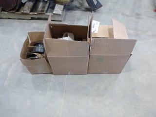 (3) Boxes of Assorted Thermostats, Pressure Gauges, HVAC Parts (S1-2)