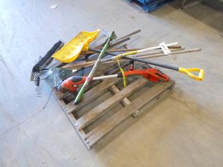 Qty of Assorted Yard Tools * Note: Black & Decker Trimmer Need Battery*