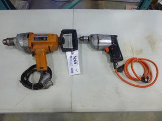 (1) Black and Decker 1/2 In. Drill, (1) Black and Decker 3/8 In. Drill (F2)