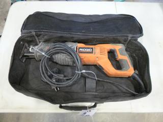 Ridgid R3002 Sawzall c/w 120 Volts, 9 Amp and Case (E-2)