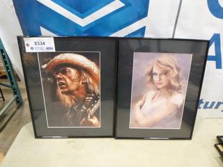 (2) Hand Drawn Photos, Various Artists (Upstairs)