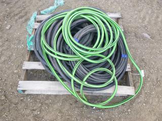Qty of Garden Hose and 3/4 In. Contractors Water Hose (Row 1-2)