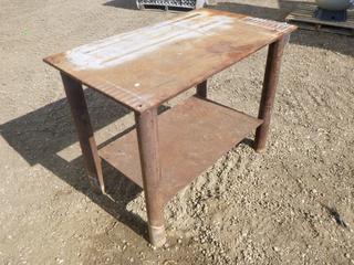 Steel Fabrication Table, 4 Ft. x 29 In. x 3 Ft.