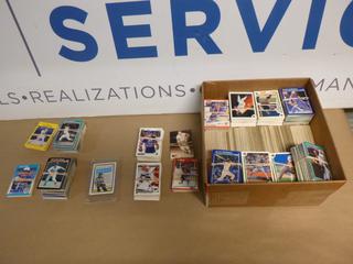 Approx. 6500 Assorted Hockey/Baseball Cards (Upstairs)