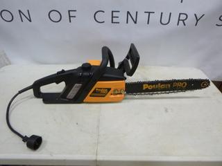 (1) Poulan Electric Chainsaw, Model 300E Pro, 16 In. Bar (E-1) 
