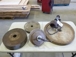 (5) Vintage Grinding Wheels (Y4-3)