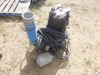 (1) Fly6T 4 In 1 Submersible Pump, 480V, C/w Electric Cable and Off and On Switch *Note: Running Condition Unknown (Row 1-2)