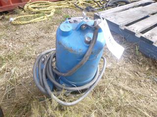 Goulds Sewage Pump, Model WS2038BHE, 7A, 2.0 HP, 575V, C/w Electrical Cable - No Plug End *Note: Running Condition Unknown* (Row 1-2)