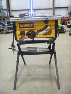 DeWalt Compact Jobsite Table Saw, Model DW745, S/N 201304-CT213223 (Y4)