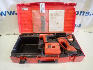 Hilti DX351 BT Power Activated Cordless Tool Set:  Includes DX351  and XBT4000-A Drill, (2)  Rechargeable Batteries, (1) Charger and Hilti Carrying Case (S3-2)