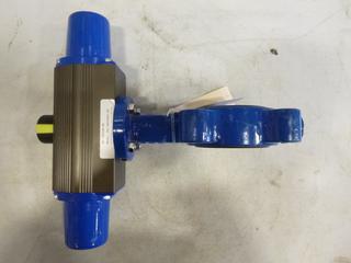 Unused Howell Value Actuator HSR-65 w/ 3 In. Butterfly Valve (A2)