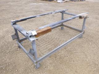 Work Bench Frame With Castors, 80 In. x 40 In. x 32 In.