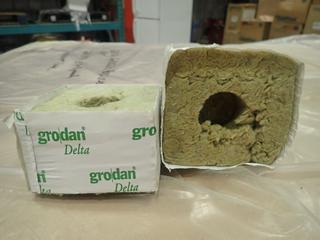 Pallet Qty of Plant Growing Blocks, Grodan Delta Rockwool 4 In. x 4 In. (X1-2)
