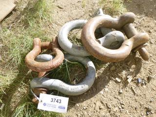 (4) Used Shackles, 2- 35T, 1-25T, 1-17T