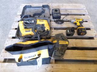 DeWalt Tool Bag w/ Contents, (2) VSR DeWalt Drills (N-2-3)
